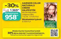 Auchan GARNIER COLOR NATURALS CRÈME HAJFESTÉK ajánlat