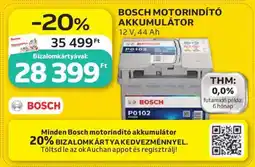 Auchan BOSCH MOTORINDÍTÓ AKKUMULÁTOR ajánlat