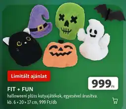 Fressnapf Fit + Fun halloweeni plüss kutyajátékok ajánlat