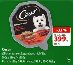 Fressnapf Cesar tálkás és tasakos kutyaeledel ajánlat