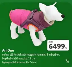 Fressnapf AniOne meleg, téli kutyakabát ajánlat