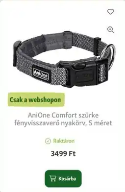Fressnapf AniOne Comfort szürke fényvisszaverő nyakörv ajánlat