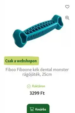 Fressnapf Fiboo Fiboone kék dental monster rágójáték ajánlat