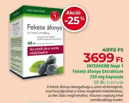 Herbaház Interherb fekete áfonya extraktum ajánlat