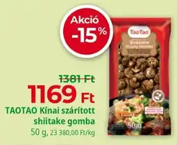 Herbaház Taotao kínai szárított shiitake gomba ajánlat
