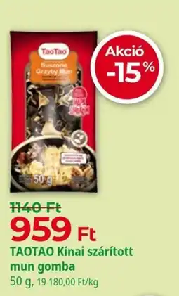 Herbaház Taotao kínai szárított mun gomba ajánlat