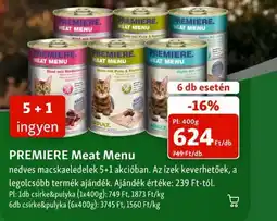 Fressnapf Premiere meat menu ajánlat