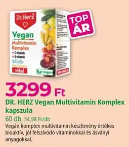 Herbaház Dr. Herz vegan multivitamin komplex kapszula ajánlat