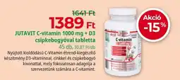 Herbaház Jutavit c-vitamin 1000 mg + d3 csipkebogyoval tabletta ajánlat