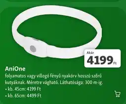 Fressnapf AniOne folyamatos vagy villogó fényű nyakörv ajánlat