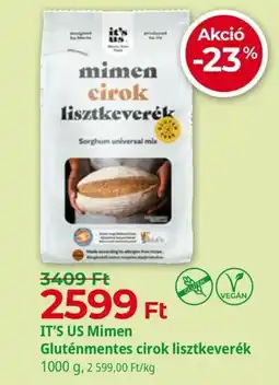 Herbaház It's Us Mimen Gluténmentes cirok lisztkeverék ajánlat