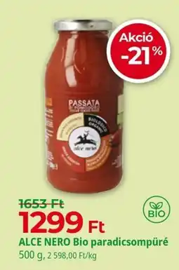 Herbaház Alce Nero Bio paradicsompüré ajánlat