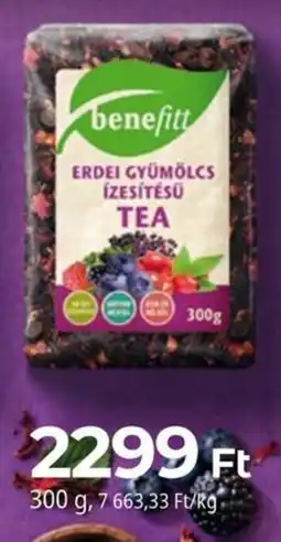 Herbaház benefitt erdei gyümölcs ízesítésű tea ajánlat