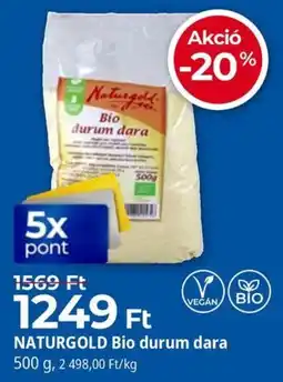 Herbaház Naturgold bio durum dara ajánlat