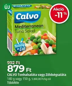 Herbaház Calvo tonhalsaláta vagy zöldségsaláta ajánlat