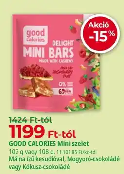 Herbaház Good calories mini bars ajánlat