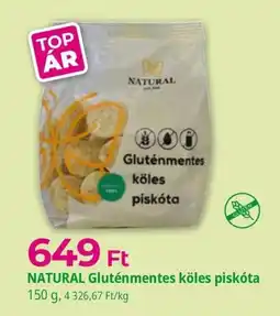 Herbaház Natural gluténmentes köles piskóta ajánlat