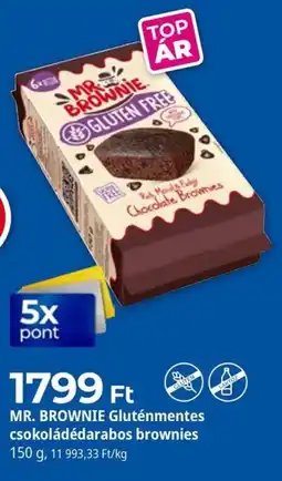 Herbaház Mr. Brownie gluténmentes csokoládédarabos brownies ajánlat