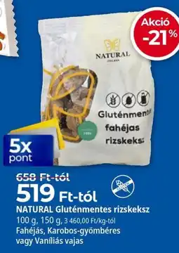 Herbaház Natural gluténmentes rizskeksz ajánlat
