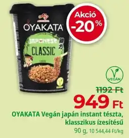 Herbaház Oyakata vegán japán instant tészta ajánlat