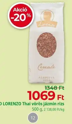 Herbaház Lorenzo rizs ajánlat