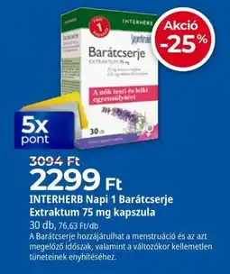 Herbaház Interherb napi 1 barátcserje extraktum ajánlat