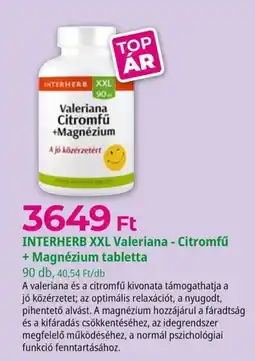 Herbaház Interherb valeriana citromfű magnézium ajánlat