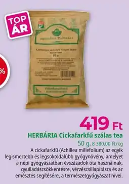 Herbaház Herbária cickafarkfű szálas tea ajánlat