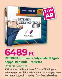 Herbaház Interherb intenzív súlykontroll ajánlat