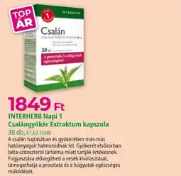 Herbaház Interherb napi 1 csalángyökér extraktum kapszula ajánlat