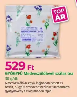 Herbaház Gyógyfű medveszólólevél szálas tea ajánlat