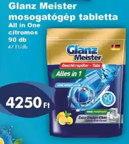 Azúr Glanz Meister mosogatógép tabletta ajánlat