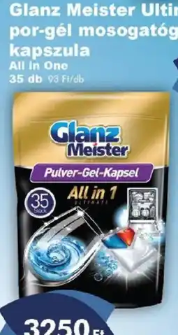 Azúr Glanz Meister por-gél mosogatóg kapszula ajánlat