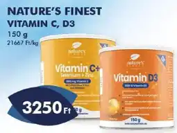 Azúr Nature's Finest Vitamin C, D3 ajánlat