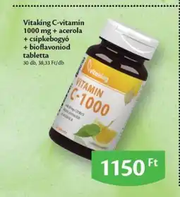 EcoFamily Vitaking C-vitamin 1000 mg + acerola + csipkebogyó + bioflavonoid tabletta ajánlat
