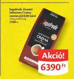 EcoFamily Segafredo Zanetti Selezione Crema szemes pörkölt kávé ajánlat