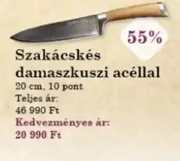EcoFamily Szakácskés damaszkuszi acéllal ajánlat