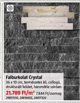 Bauhaus Falburkolat Crystal ajánlat