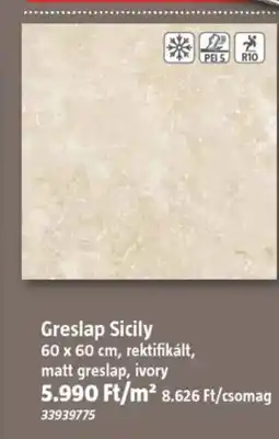 Bauhaus Greslap Sicily ajánlat