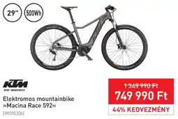 Intersport Ktm elektromos mountainbike macina race 592 ajánlat