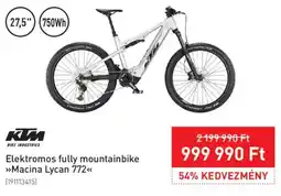 Intersport Ktm elektromos fully mountainbike macina lycan 772 ajánlat