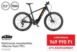 Intersport Ktm elektromos mountainbike macina team 772 ajánlat