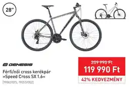 Intersport Genesis férfi/női cross kerékpár ajánlat