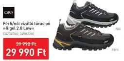 Intersport Cmp férfi/női vízálló túracipő rigel 2.0 low ajánlat