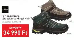 Intersport Cmp férfi/női vízálló túrabakancs rigel mid ajánlat