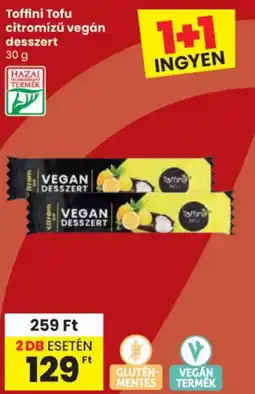 Spar Toffini tofu desszert ajánlat