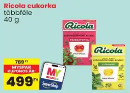 Spar Ricola cukorka ajánlat