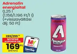 Spar Adrenalin energiaital ajánlat
