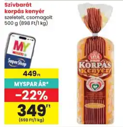 Spar Via korpás kenyer ajánlat