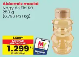 Spar Akácméz mackó ajánlat